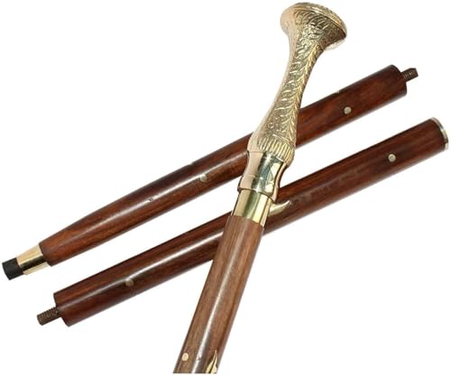 Canne pliante en palissandre pour soulager le dos avec style