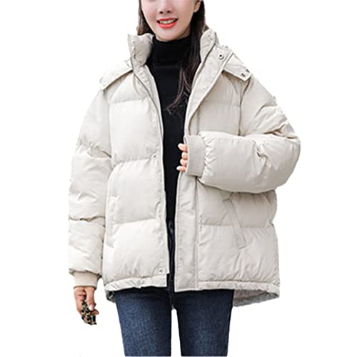 Veste d'hiver décontractée pour vos sorties froides manteau blanc crémeux