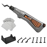 Cordless Pen Sander, Variable Speed and USB Charging with LED Light, Multi-Purpose Power Tool for Sanding, Polishing, Finishing, DIY Crafts