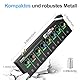 socodox 8-Kanal Kopfhörerverstärker, Kompakter Metall-Stereo-Kopfhörermischer mit 6,35 mm, 3,5 mm & RCA Eingängen, TRS Ausgängen, Stummschaltfunktion und coolem Licht, DC 12V-23x7x2.8 cm