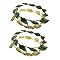GALPADA 4pcs Leaf Crown Handcrafted Greek Goddess and Roman Headband with Gold Green Leaves Elegant Renaissance Festival Headdress for Wedding Cosplay and Costume Parties
