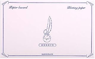 Jacques Herbin - Ref 25560T - Blotter Paper (Pack of 10) - Pink, 240gsm, 12 x 16cm in Size - Allows You To Dry Excess Ink, Porous Absorbant Paper, Avoid Stains