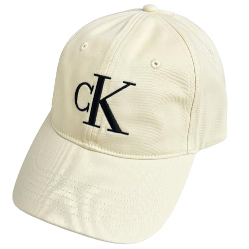 [カルバン クライン] CKキャップ 帽子 CAP ロゴ刺繍 メンズ レディース ユニセックス LARGE MONOGRAM ホワイト WHITE [並行輸入品]