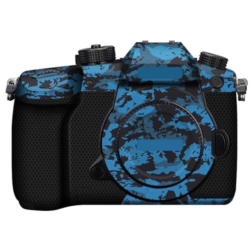Autocollant Lumix GH5 bleu chevalier protection anti-rayures boîtier photo luxe