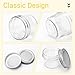 CycleMore 40 Pack 4oz Clear Mason Jars With One Piece Silver Lids, Mini Glass Canisters, Spice Bottles, Canning Jars for Honey, Jam, Jelly