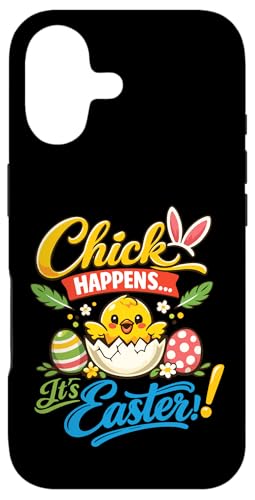 Chick Happens Its Easter Sunday Cute Bunny Rabbit Egg Humor �X�}�z�P�[�X iPhone 17 �p