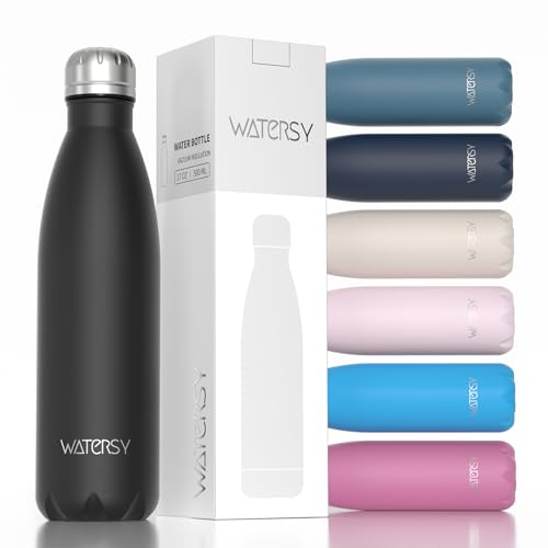 WATERSY Stainless Steel water bottles,17oz/500ml...