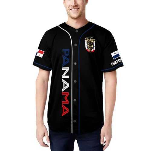 Personalized Panama Baseball Jersey Men, Panama Jersey Men, Panama Soccer Jersey, Panama Jersey Baseball miniatura 2