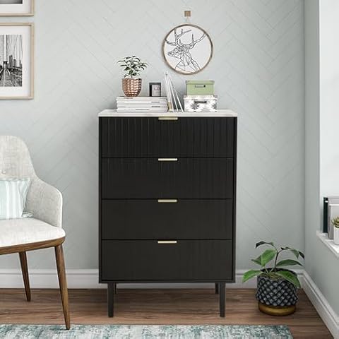 Commode UEV Marbrée 4 Tiroirs Cover