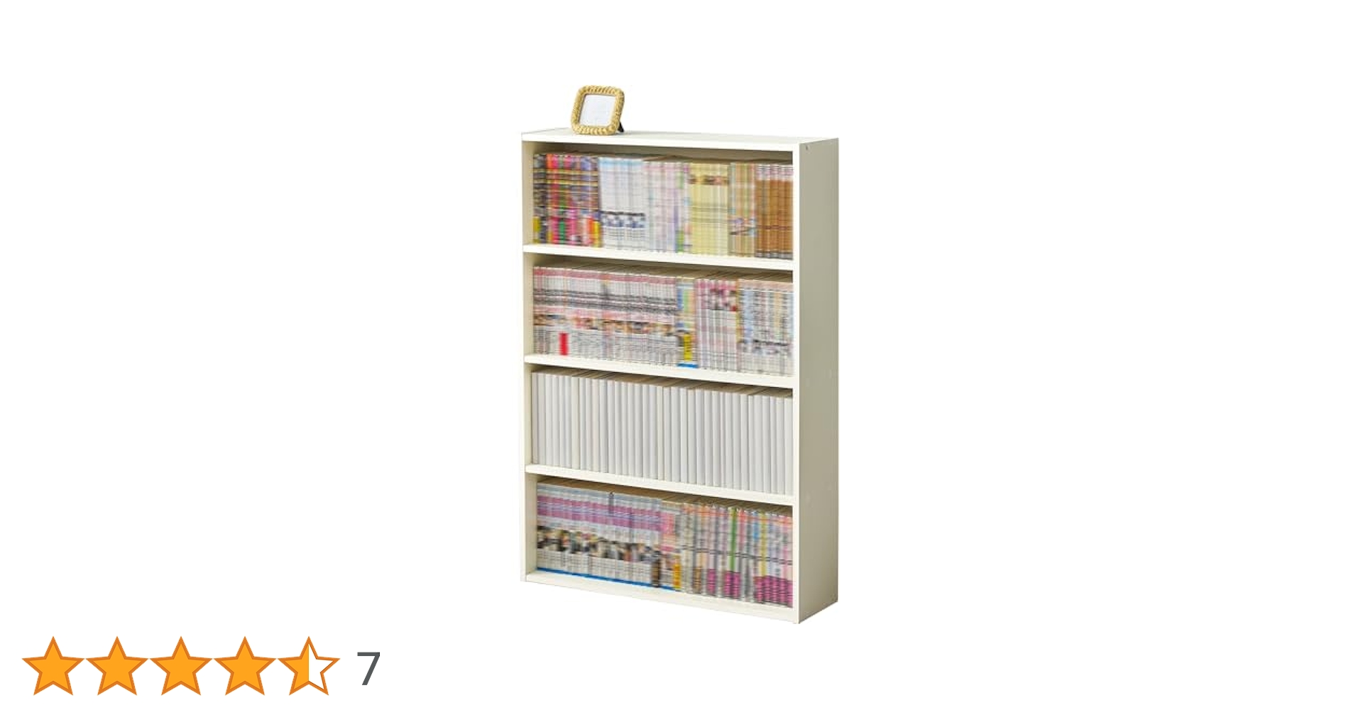 Amazon｜萩原 本棚 コミックラック スリム 【 コミック 約156冊