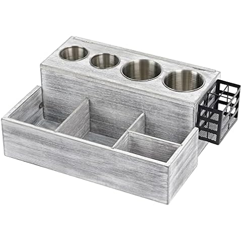 Hair Tool Organizer, Bathroom Countertop Blow Dryer Holder, Vanity Caddy Storage Stand for Accessories, Makeup, Toiletries Cover