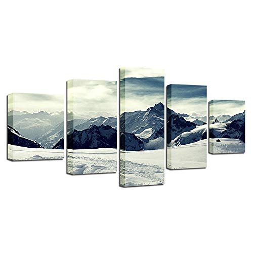 Impression sur toile montagnes grand format pour habiller un mur vide