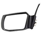 OCPTY Black Left Side Mirror Fit for 2007-2012 For Nissan Altima Smooth Mirror Glass Non-Folding Non-heated