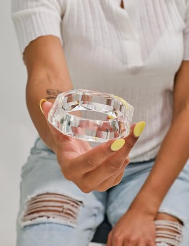 Trendy Acrylic Resin Bangle Bracelet for Women Chunky Transparent Acetate Mottled Plate Bangle Bracelet Statement Jewelry2