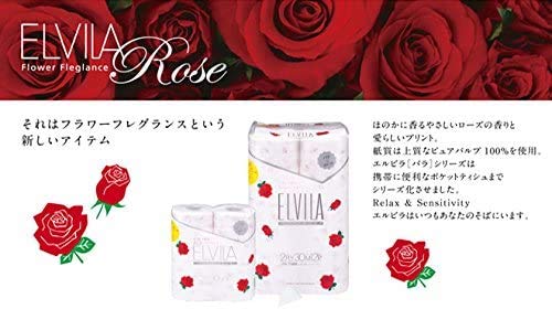 ネピア トイレットペーパー ダブル 香り付き 薔薇(バラ) エルビラ 12ロール 30m の商品画像 1