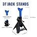 ANTPOWER Jack Stands 3 Ton (6,000 LBs) Heavy Duty Car Jacks Stand,11.2