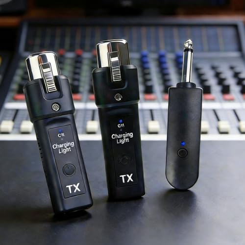 Sistema inalámbrico de micrófono XLR Yunseity, transmisor y receptor inalámbrico 2.4G con baja latencia y largo alcance, para micrófonos dinámicos y de condensador miniatura 3