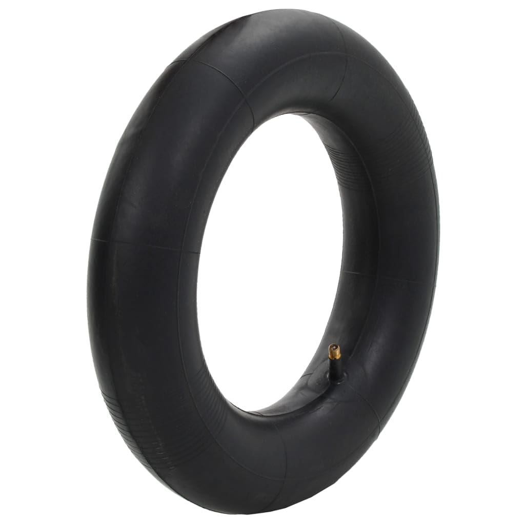 Set di 2 pneumatici per carriola 3.50-8 4PR con camera d'aria, robuste ruote di ricambio per carriola, carrello da trasporto e carrello, diametro 36 cm, portata 120 kg