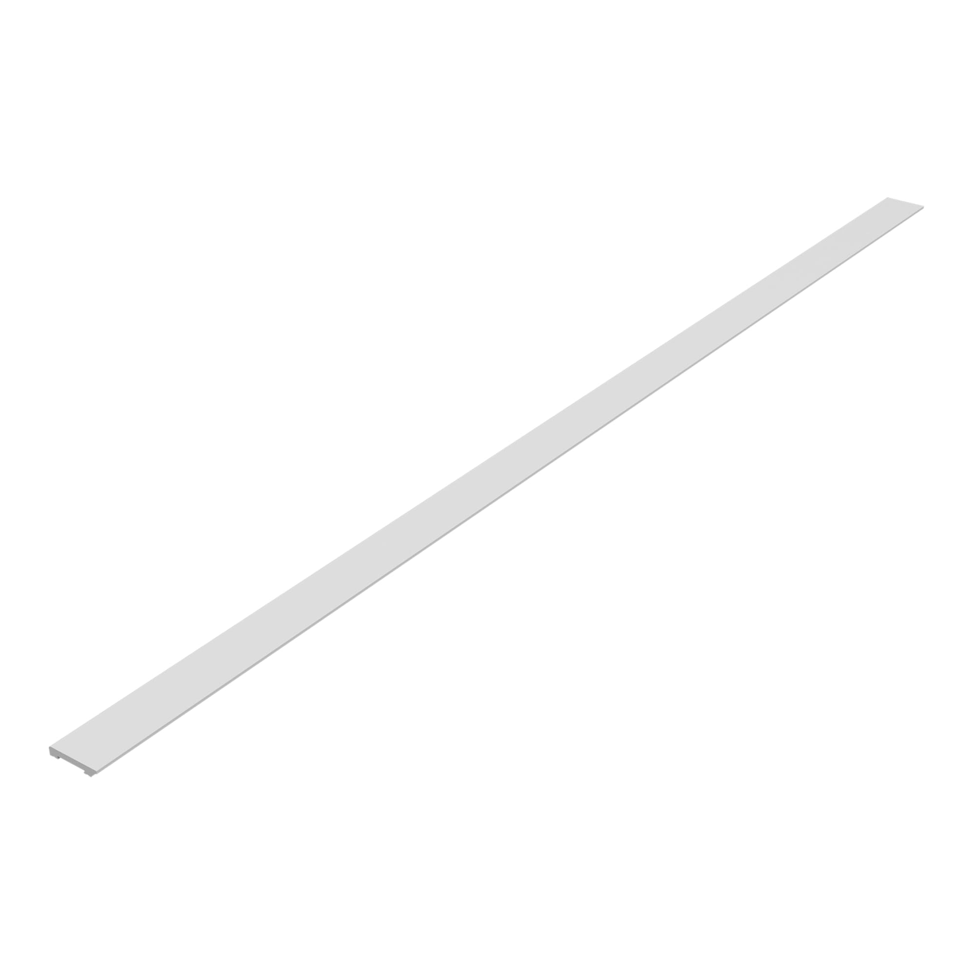 [neu.haus] Juego de 24 Rodapiés Coevorden Conjunto de 24 Zócalos Recortable a Medida Resistente al Agua Plástico (Poliestireno) Tiras de 195 cm de Largo y 7 cm de Ancho - Blanco