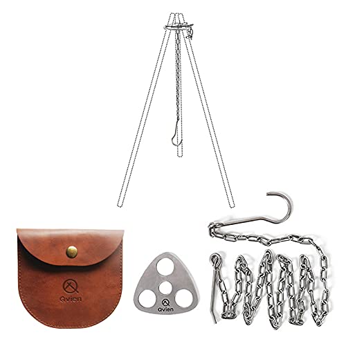 GOLDACE Camping Gear and Equipment – Campfire Cooking Accessories Set – Radiate Portable Cookware – Dutch Oven Camping Cookware – Outdoor Camp Tripod Cooking