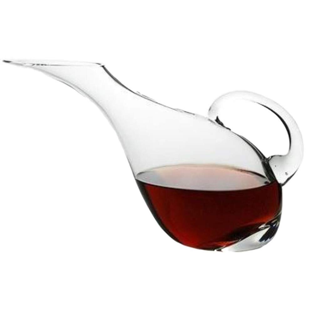 Carafe à vin rouge soufflée à la main, un décanteur sans plomb avec poignée