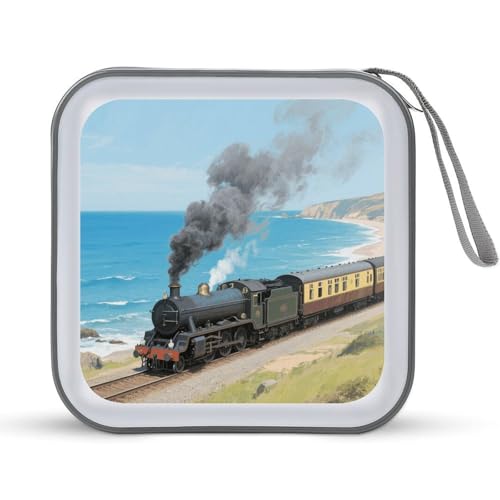 Carpeta de almacenamiento para discos Steam Train para evitar arañazos con gran capacidad de 40 2