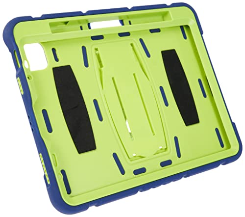 iPad Air4 10.9 2020 with Support Durable Hybrid Shock Resistant Silicone Protective Case for Three Layers for Kids (Navy Blue+Green)