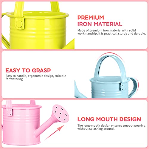 Yardwe Watering Cans Childrens Water Can: Mini Small Kids Water Pots for Outdoor Indoor House Plants 5PCS (Random Color) - Image 4