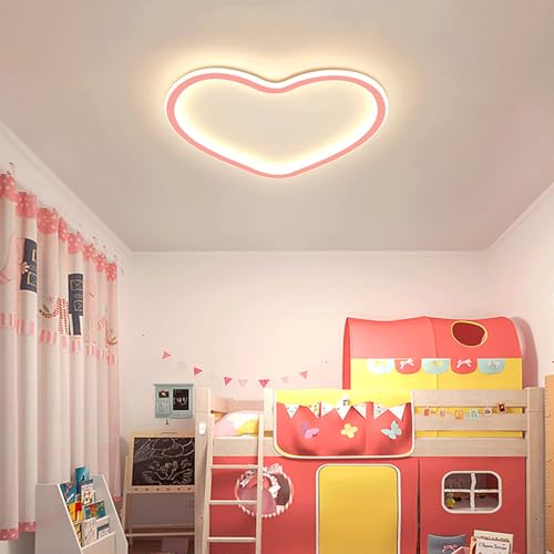 Plafonnier LED de chambre à coucher en cœur variable avec télécommande
