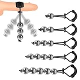 JXszxbt Verstellbarer Hodenring Penisring mit Gewicht Kugeln Metall Cockring Hodengewicht Penis Anhänger Training Ball Schwer Cock Ringe Stretcher Hoden Ring Bondage Sexspielzeug für Männer (2 Kugel)