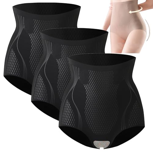 paerlmoon ion Shaping Shorts Ice Silk Nude Underwear for Women Silk High Waisted Tummy