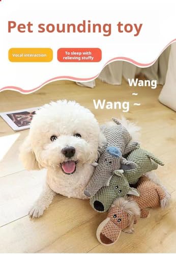 Juguete Mordible y Sonoro Elefante de Peluche para Perro miniatura 7