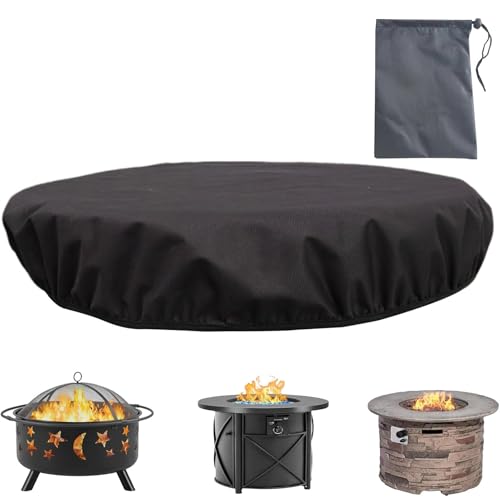 Cover for Fire Pit | Protective Cover Firepit Cover,600D Oxford Waterproof Cover, Outdoor Fireplace Cover Patio Fire Pit Protector, Fire Pit Accessories