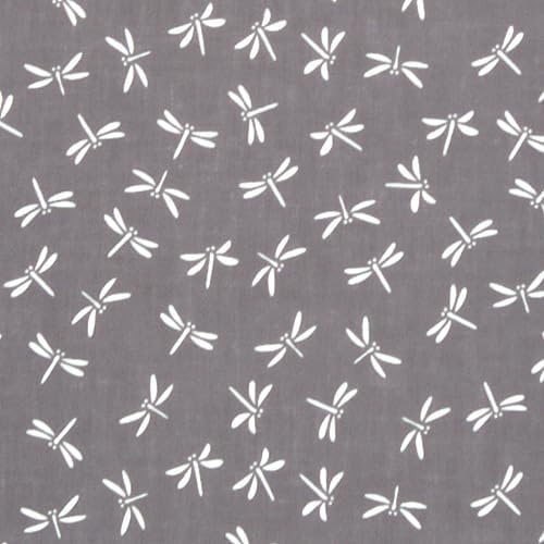 Miniatura 2 de Anbo Tenugui - Toalla de mano, diseño de libélula (púrpura grisáceo), 100% algodón, fabricada en Japón, 13.8 x 39.4 pulgadas