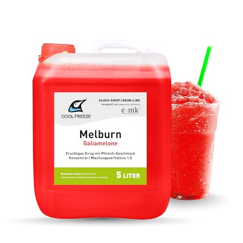 Slush Eis Sirup | Melone | Konzentrat 1:5 | 1 Liter Flasche | Glycerin Frei | geeignet für Ninja Slushy Maschine | Premium-Qualität direkt vom Hersteller