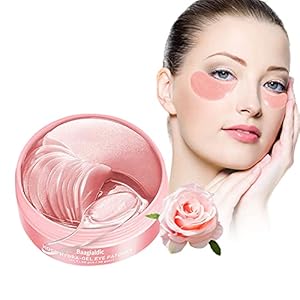 Oogpads, oogpads tegen kringen rond de ogen, roze hydro gel eye patch, hyaluronzuur en collageen oogpads oogmasker voor…