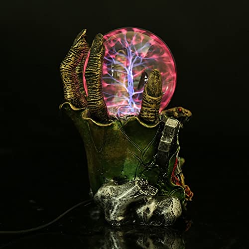 Lampada a Sfera Magic Ion Ball, Lampada a Sfera al Plasma Leggera Lampada da scrivania sensibile al Tocco USB o alimentata a Batteria Lampada da Tavolo Regalo per Feste Halloween