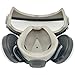 SMOCPROX Dust Proof Integrated Respirator Mask, Reusable Full Face Respirator Mask with Filters, Adjustable Straps, for Industrial (2PCS)