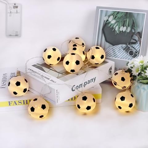 Zercart 1.5M Battery Operated Football String Lights Cover