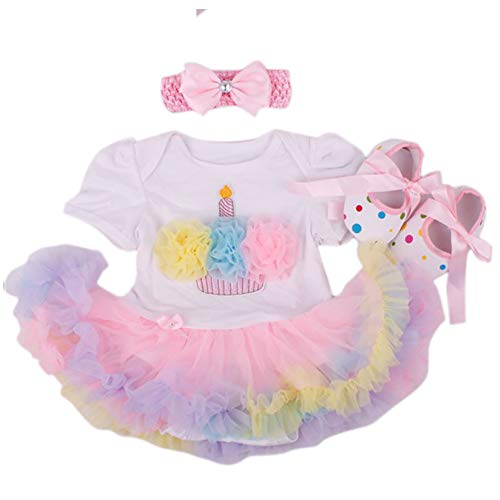 NPK 1 Set Sostituire Abbigliamento Abbigliamento Moda per 20 '- 22 ' Newborn Reborn Bambole Dress 3 in1 tutù, Cerchietto