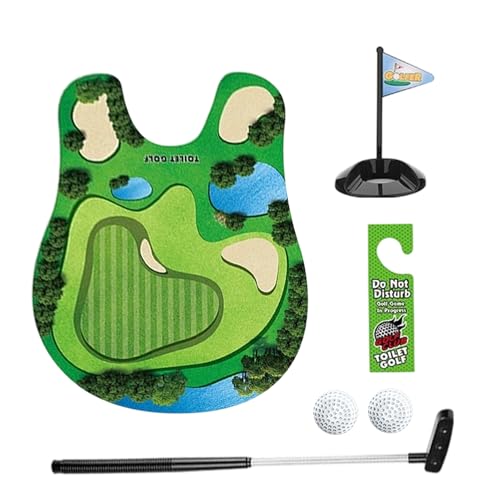 Golf Toiletten Spiel - Lustige Gag Geschenkartikel Für Das Training Von Golfspielern | Mini Golf Putting Spiel Für Das Badezimmer - Für Männer Und...