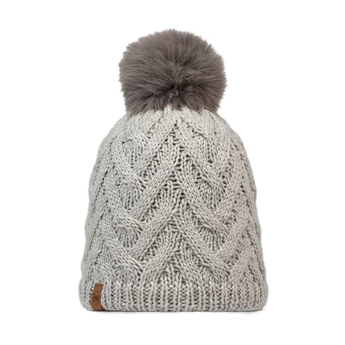 Bonnet Buff Knitted & Fleece Band Beanie femme doublé polaire