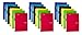 Mead Spiral Notebook, College Ruled, 2 Subject, 6 x 9.5 Inches, 100 Sheets, Assorted Colors 18 Pack (06180)
