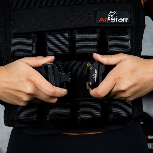Amstaff Adjustable Weighted Vest with Iron Blocks - Weight Vests for Men & Women - Versatile Wearable Weighted Vest for Fitness Workouts, Strength and Endurance Training, Running, Crossfit4