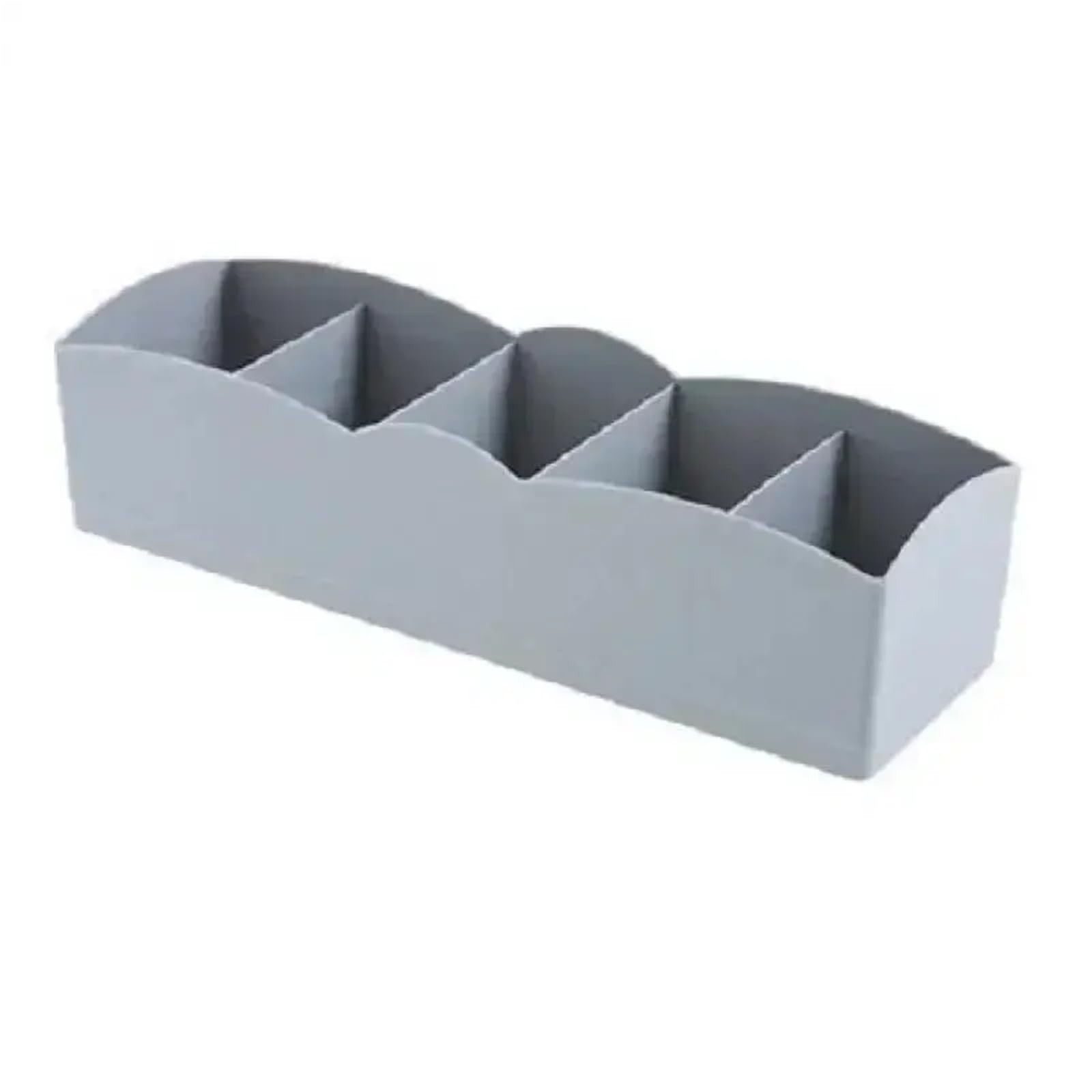 DFGRGRV Drawer Organiser 5 Grids Underwear Socks Storage Box Plastic Drawer Closet Organize Sorting Boxs Divider Desk Accessory Household Basket(Grey)
