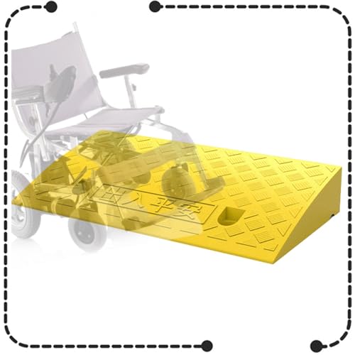Rampa de bordillo 50x37x15 cm color amarillo miniatura 1