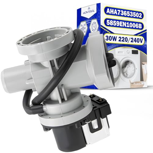 Abflusspumpe Leistung 30W 220/240V für Waschmaschine mit dem Originalcode EAU62263305 AHA73653502 5859EN1006M 5859EN1006B 5859EN1006S für LG - Garantie 10 Jahre - MONTERAL