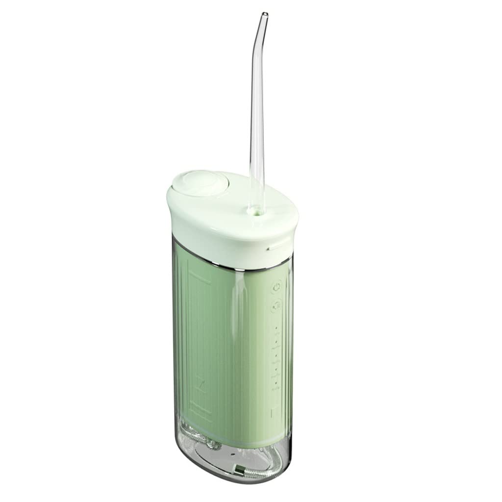 Kanduo JSY Irrigador Bucal Water Flosser Irrigador Oral inalámbrico Chorro de Agua Dental Recargable for Dientes 3 Modos de Limpieza Eléctrico Portátil (Color : Green)