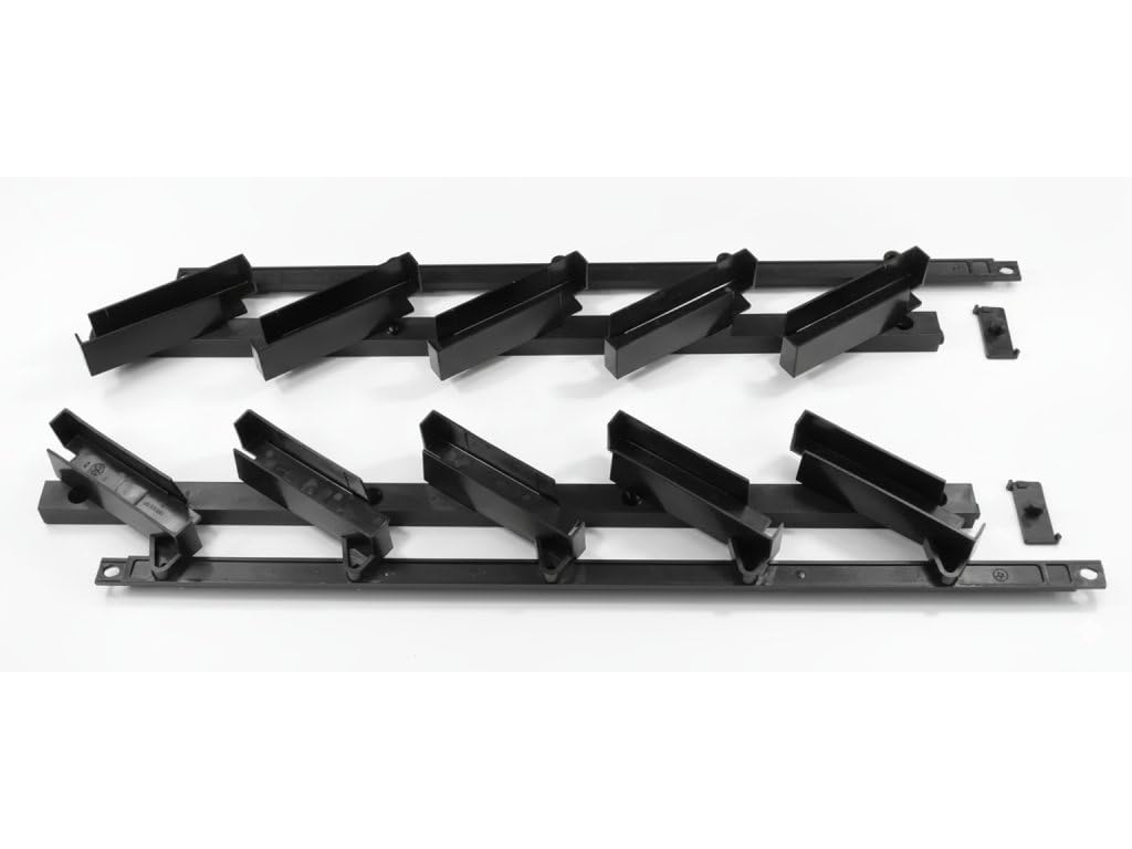 HAHN & SOHN Système à lamelles anthracite, 48 cm – Pergola, balcon, jardin – Brise-vue, protection contre le vent, protection solaire – Clôture à lamelles en bois et aluminium, panneau de position