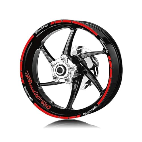 YOUZKA Felgenband Motorrad Rad Aufkleber Für Suzuki Für Bandit 650 1250 Nacht Reflektierende Dekorative Felge Reflektierende Aufkleber(Color1)